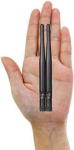 Bingfu Dual Band WiFi 2.4GHz 5GHz 5.8GHz Replacement Antenna for Furrion Back Up RV Rear View Backup Camera Truck Tractor Trailer Pickup SUV Vehicle Trail Reverse Monitor Camera Mimo Antennas (2 Pack)