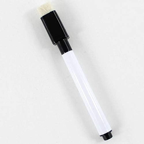 10 Pack Magnetic Dry Erase Markers with Eraser Cap Tips. Magnetic Feature is Great to Use On Fridge, Locker, Etc.(Black)