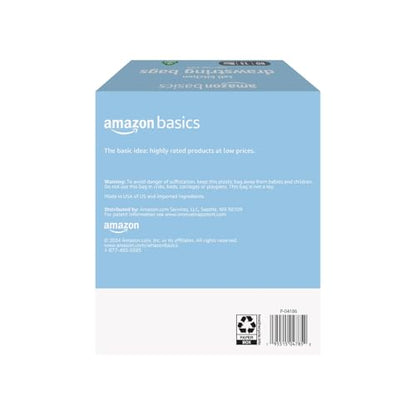 Basics 13 Gallon Tall Kitchen Drawstring Trash Bags, Clean Fresh Scent, 10% Post Consumer Recycled Material, 80 Count