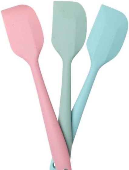 Silicone Spatula for Cooking and Baking – Heat-Resistant Non-Stick Kitchen Utensil Flexible Scraper for Baking, Mixing, Decorating & DIY (Black)