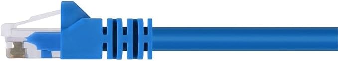 Monoprice 7FT 24AWG Cat5e 350MHz UTP Ethernet Bare Copper Network Cable - Blue