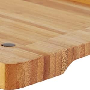 Artestia Bamboo Platter for Cooking Steak Stone, Replacement Serving Trays, Chacutery Accessories Board for Family Garthering Parties(Without Stone)