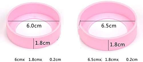 4 PCS Bottom Protective Silicone Sleeve for Flask/Mug/Water Bottle (Black Only) (65mm)
