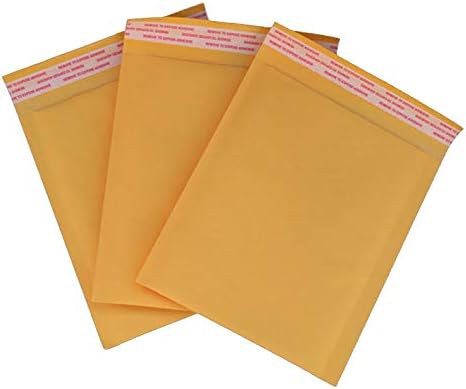 25 Pcs 6x9in Yellow Kraft Paper Bubble Mailers Padded Self Seal Envelopes Shipping Bags