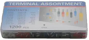 Jameco ValuePro Ferrule Terminal Crimp Kit 1200 Pieces