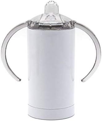 Sublimation Blank 12 oz Stainless Steel Straight Sippy Cup with Lid
