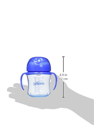 Dr. Brown's Soft-Spout Transition Cup, 6 oz (6m), Blue, Single