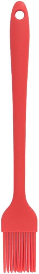 Otime Food Grade Silicone Oil Brush Spread Evenly High Temperature Barbecue Small for Kitchen,Spread Resistant,Barbecue Brushs, 19cm Pastry and Basting Brushes (Red)