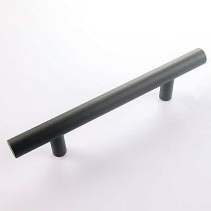 Shile 12 Inch Stainless Steel Rustic Barn Door Hardware Handle Set and Pull Wood Door Handles Oil Rubbed Black
