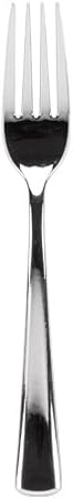Plastic Cutlery Silverware Extra Heavyweight Disposable Flatware, Full Size Plastic Forks Like Silver 24 Pack