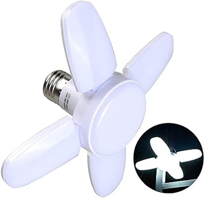 E27 LED Bulb Fan Blade Timing Lamp AC85-265V 28W Foldable Led Light Bulb Night Lights for Home Ceiling Light Lighting