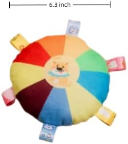 Sturdy Interactive Canine Plaything - Vibrant Squeaky Toy Featuring a Cartoon Bear, Gentle Material for Training and Fun, Appropriate for Every Breed.