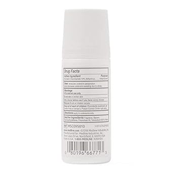 Medline MedSpa Roll-On Antiperspirant Deodorant, 1.5 oz, Long-Lasting Freshness, 1 Count
