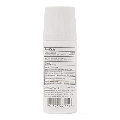 Medline MedSpa Roll-On Antiperspirant Deodorant 1.5oz 1Ct