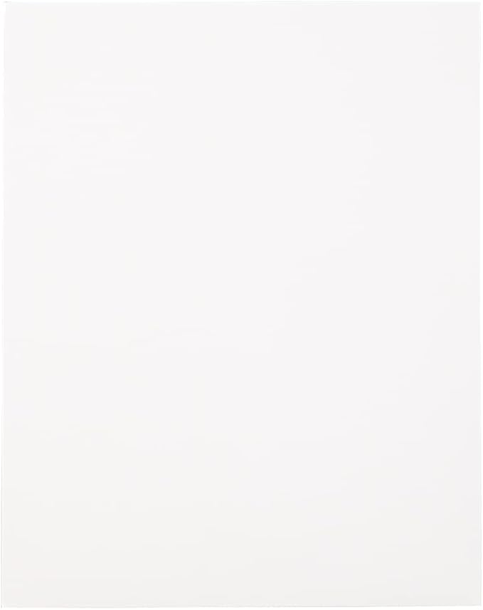 JAM PAPER Laminated Two Pocket Glossy School Folders - Letter Size - High Gloss White - Bulk 25/Pack