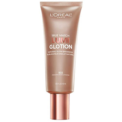 L'Oreal Paris Makeup True Match Lumi Glotion, Natural Glow Enhancer, Illuminator Highlighter, Bronzing Drops For a Sun-Kissed Glow, 903 Medium ( No Original Box )