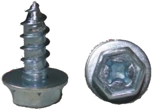 Autobahn88 HEX-Head Sems Tapping Screw (M6.1x2.6mm) for Door Speaker, Compatible with Toyota (OEM: 9015960303) (Pack of 10)