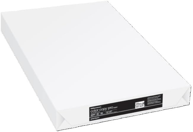 Premium Bright White Copy Paper, 8.5 x 11 inches, 20 lb, 92 Brightness, 500 Sheets, White, 1 Ream