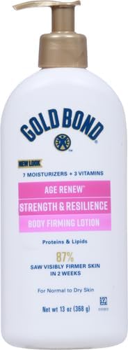 Gold Bond Age Renew Strength  Resilience Lotion, 13 oz., With Proteins  Lipids for Aging  Mature Skin