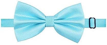 Men's Pre Tied Solid Bow Ties Wedding Party Adjustable Bowties Necktie