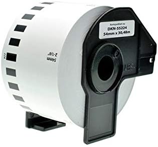 Replacement Labels Compatible with Brother DK-N5224 Non-Adhesive Labels for Name Badges with Permanent Cartridge 54mm x 30.48mroll