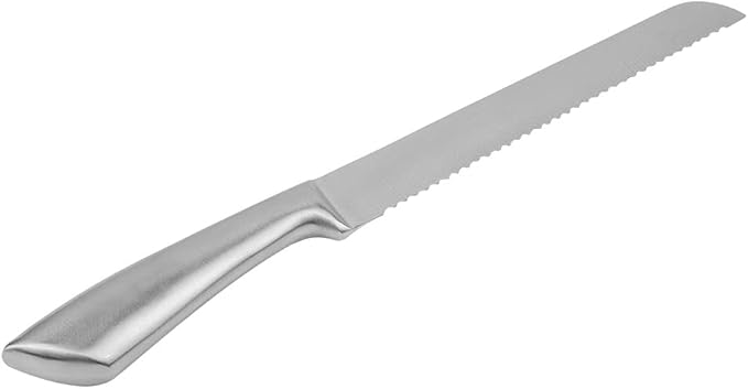 TOPINCN Bread Knife Stainless Steel Serrated Baking Knife Cake Bread Kitchen Cutter Hand Tool