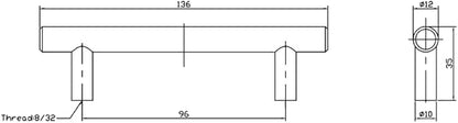 Richelieu Hardware BP20596140 Roosevelt Collection 3 34-inch (96 mm) Center-to-Center Chrome Modern Cabinet and Drawer Bar Pull Handle for Kitchen, Bathroom, and Furniture
