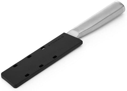 KitchenAid Gourmet Forged Stainless Steel Paring Knife with Custom-Fit Blade Cover, 3.5-inch, Sharp Kitchen Knife, High-Carbon Japanese Stainless Steel Blade, Brushed Stainless Steel Handle