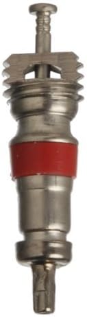 (PACK OF 100) Premium TPMS Safe, Nickel Plated Red Valve Cores, MADE IN THE USA For Schrader Valves, VA-01 For Use on Cars, Trucks, Semi-Trucks, Motorcycles, Bikes, HVAC, Air Conditioning Applications