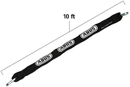 ABUS Hardened Steel 8KS 10 Foot x 5/16" Thick Square Security Chain for Bikes, Containers, Trailers, ATV, Motorcycles and Personal/Industrial Property