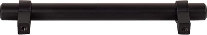 Jeffrey Alexander 128 mm Center-to-Center Matte Black Key Grande Cabinet Bar Pull