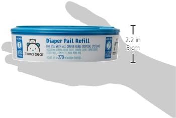 Brand - Mama Bear Diaper Pail Refills for Genie Pails, Unscented, 270 Count (Pack of 2)