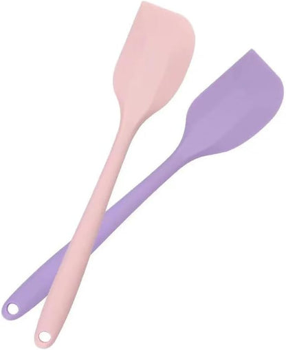 Silicone Spatula for Cooking and Baking – Heat-Resistant Non-Stick Kitchen Utensil Flexible Scraper for Baking, Mixing, Decorating & DIY (Black)