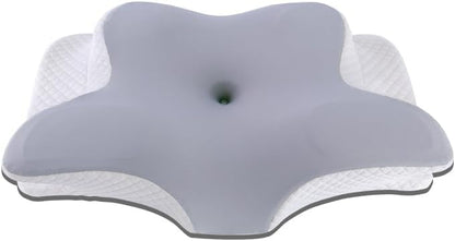 Cervical Neck Pillow for Sleeping Ergonomic Pillow Side Sleeper for Neck and Shoulder Pain Contour Memory Foam Pillow for Neck Pain Relief with Beathable Pillowcase - Light Gray