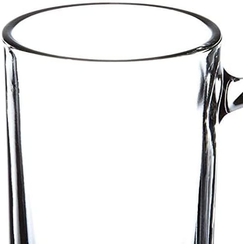 Glass Beer Mug Freezer Safe, 26 oz Mug Beer Stein with Handle, Large