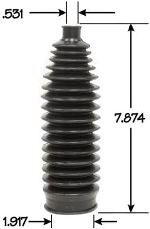 2 Pc Rack  Pinion Bellow Boots Kit