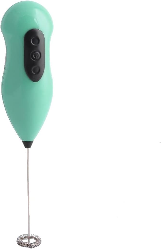 Qtqgoitem Plastic Handle Electric Egg Beater Coffee Milk Cheese Mixer Blender Whisk Cyan (Model: 460 9df EDC 08c 490)