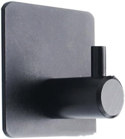 NevStp 123PCS Self Adhesive Wall Hook Black Gold Hanging Hooks for Wall Bathroom Towel Holder No Drill Bathroom Organaizer,1pcs Black