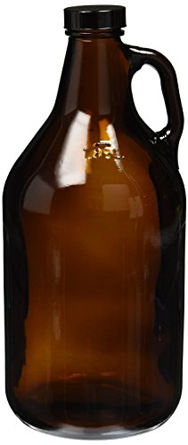 12 Gallon Amber Growler With 38 mm Polyseal Lid