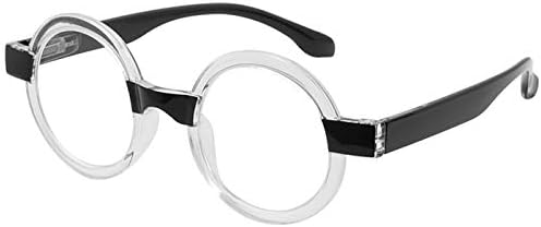 Eyekepper Round Reading Glasses Women Oprah Style Readers - Black 2.50