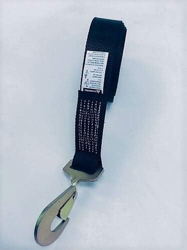 2" x 18' Black Diamond Weave Strap with Twisted Snap Hook