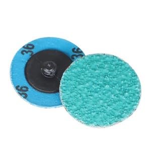 kimllier 25 Pack 2 Inch Quick Change Green Zirconia Sanding Discs 36 Grit Fit for Surface Finish Grind Polish Burr Rust Paint Removal Use with Die Grinder