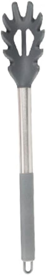 Silicone Pasta Fork, Spaghetti Server, Professional Pasta Server Spoon Heat Resistant Noodle Spoon, Spaghetti Strainer Best Cooking Tools ( Color Bule )