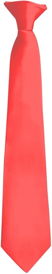 Moda Di Raza Pretied Banded Clip On Ties for Men and Young Men, Made of Woven Microfiber Fabric Tie Clip for Kid and Adult