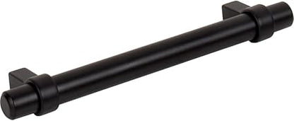 Jeffrey Alexander 128 mm Center-to-Center Matte Black Key Grande Cabinet Bar Pull