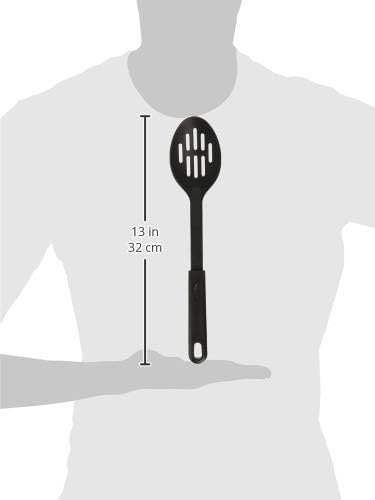 Winco Nylon Slotted Spoon, Black