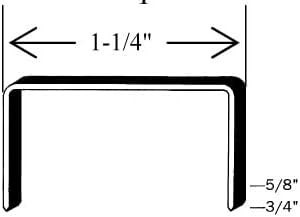 C-5/8 Carton Staple 1-1/4 inch Crown with 5/8 inch Leg 4000 per case - SIM CC58, C58 or JK561