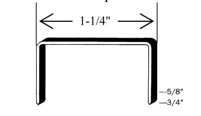 K-C5/8 Carton Staple 1-1/4 inch Crown with 5/8 inch Leg Length 4000 per case - SIM CC58, C58 or JK561, Ideal for Wood and Sheet Metal Projects in Construction, DIY and Office/Retail
