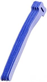 South Main Hardware 888170 8-in Hook and Loop Straps, 10-Pack Blue, Speciality Cable Tie, 10 Piece