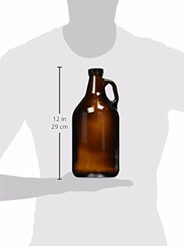 12 Gallon Amber Growler With 38 mm Polyseal Lid